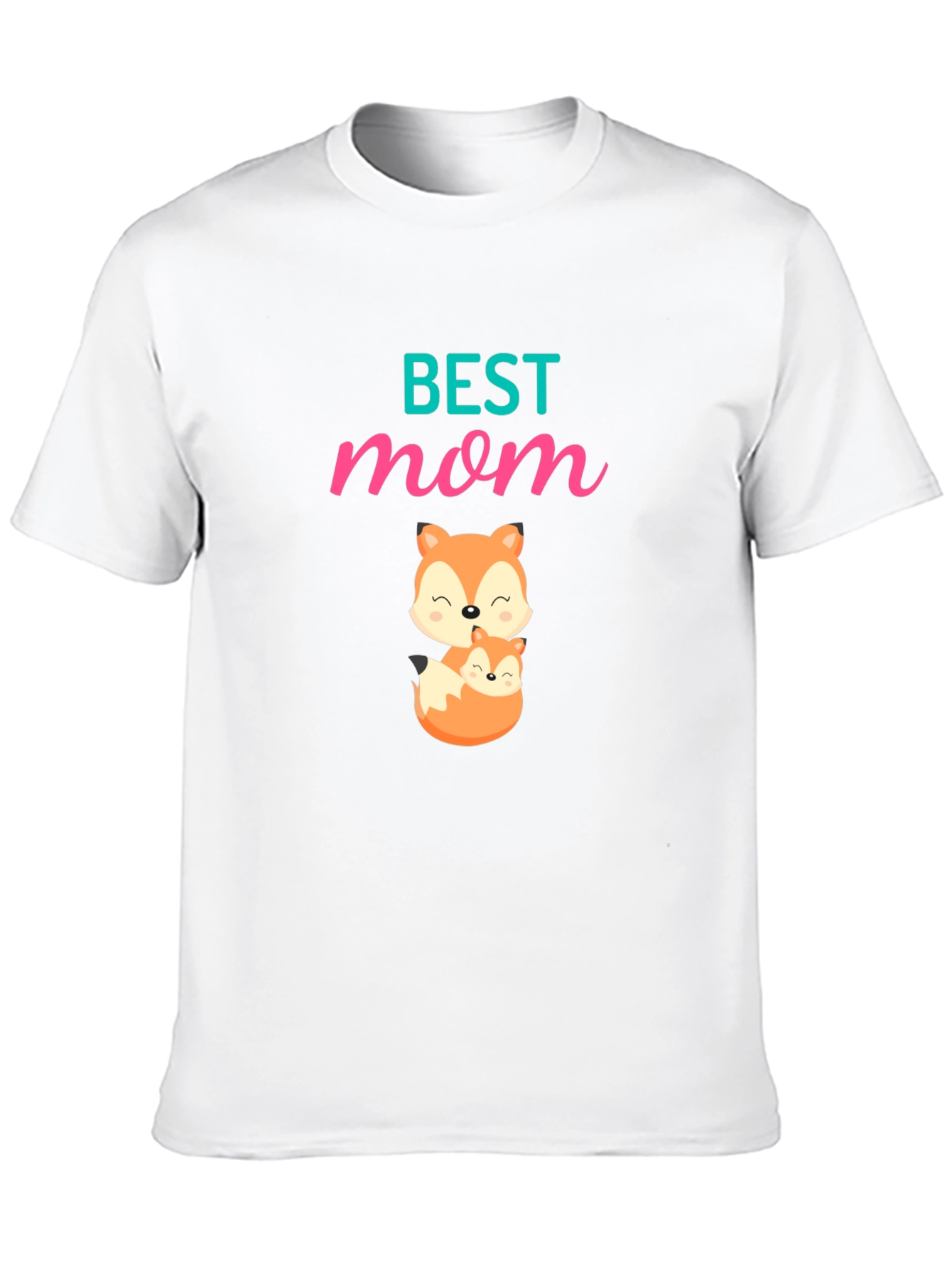 Best Mom Fox Graphic T-Shirt