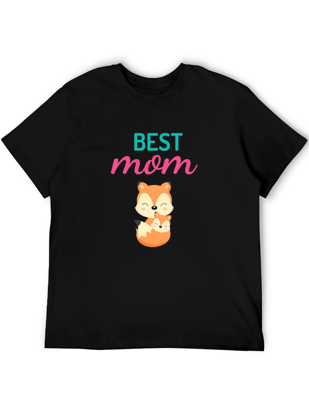 Best Mom Fox Graphic T-Shirt