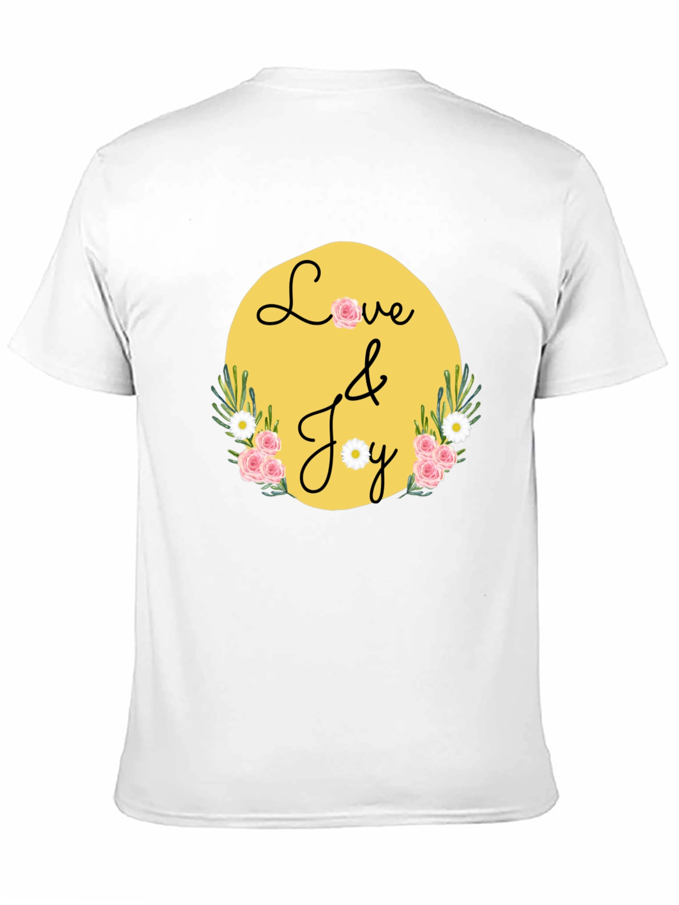 Love & Joy Graphic Tee - Black Casual Shirt