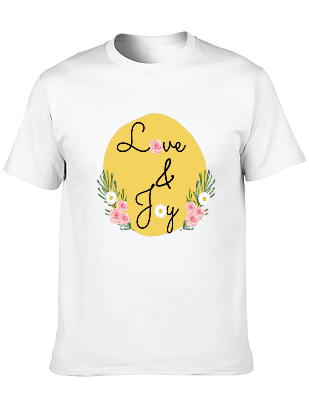Love & Joy Graphic Tee - Black Casual Shirt
