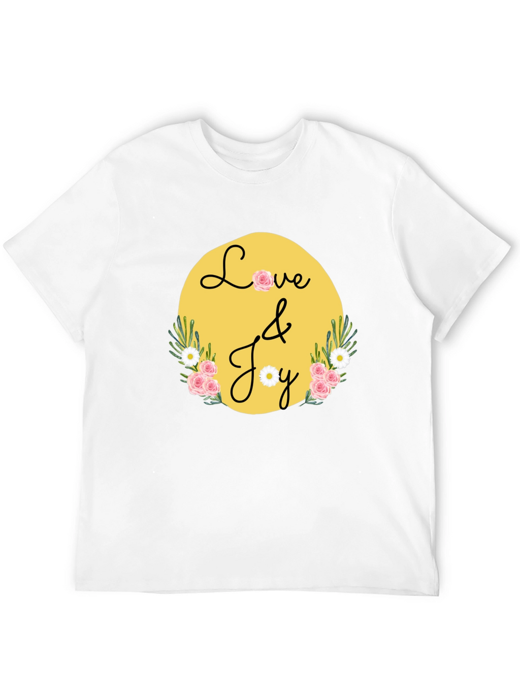 Love & Joy Graphic Tee - Black Casual Shirt