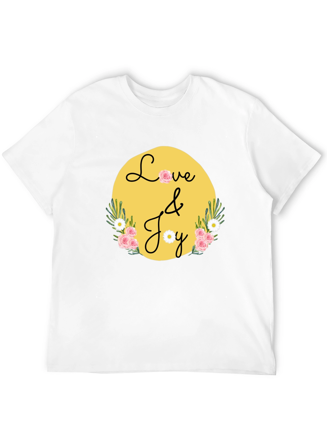Love & Joy Graphic Tee - Black Casual Shirt