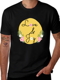 Love & Joy Graphic Tee - Black Casual Shirt
