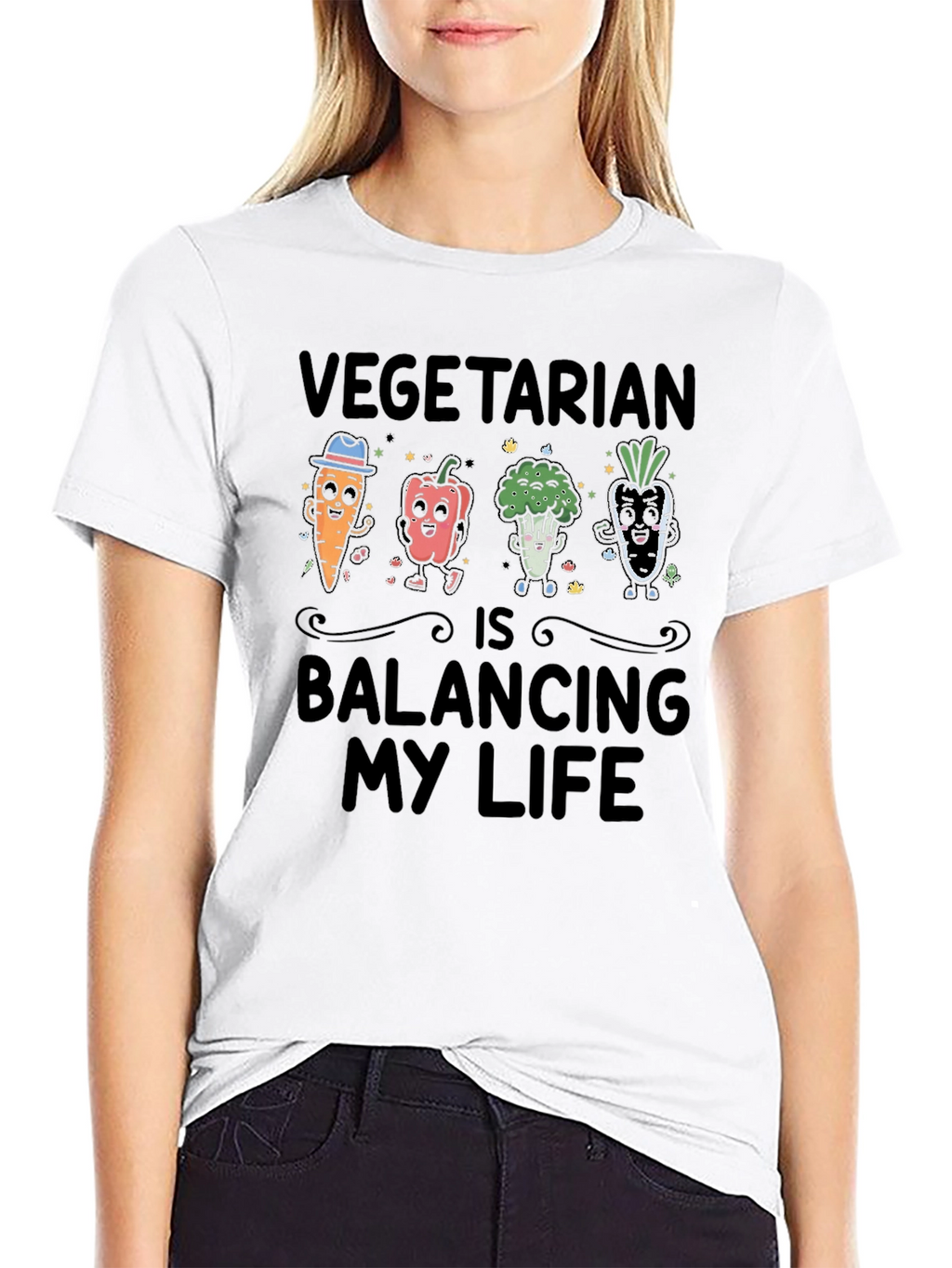 Vegetarian Balancing Life T-Shirt