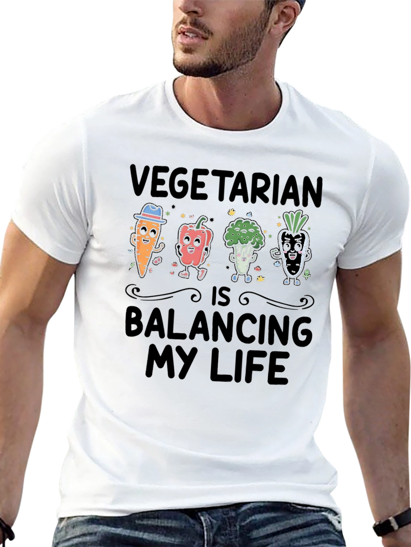 Vegetarian Balancing Life T-Shirt