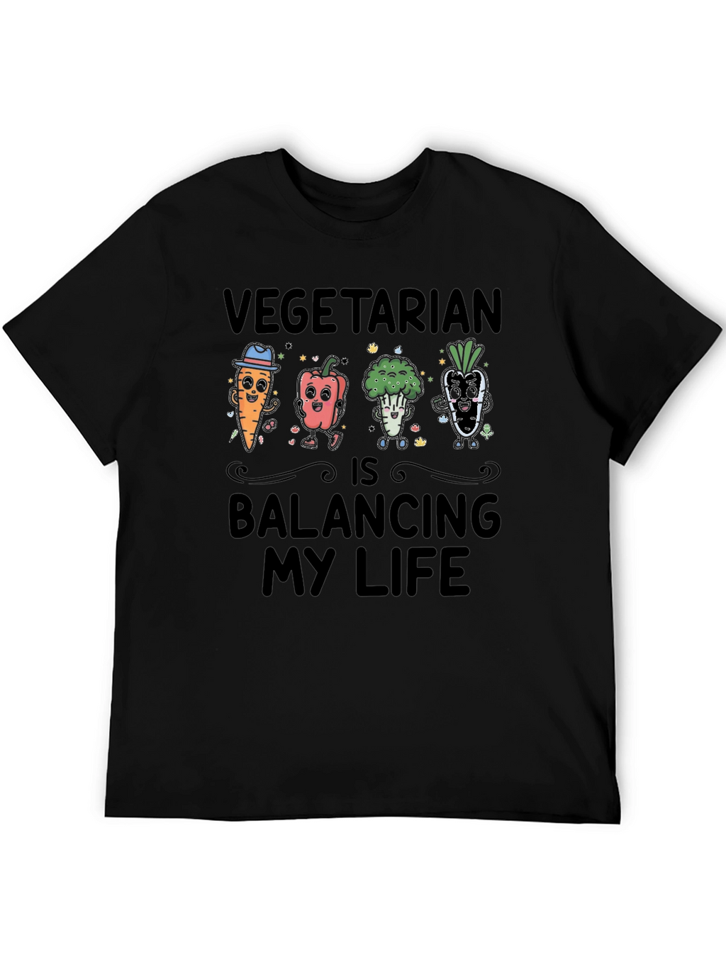 Vegetarian Balancing Life T-Shirt