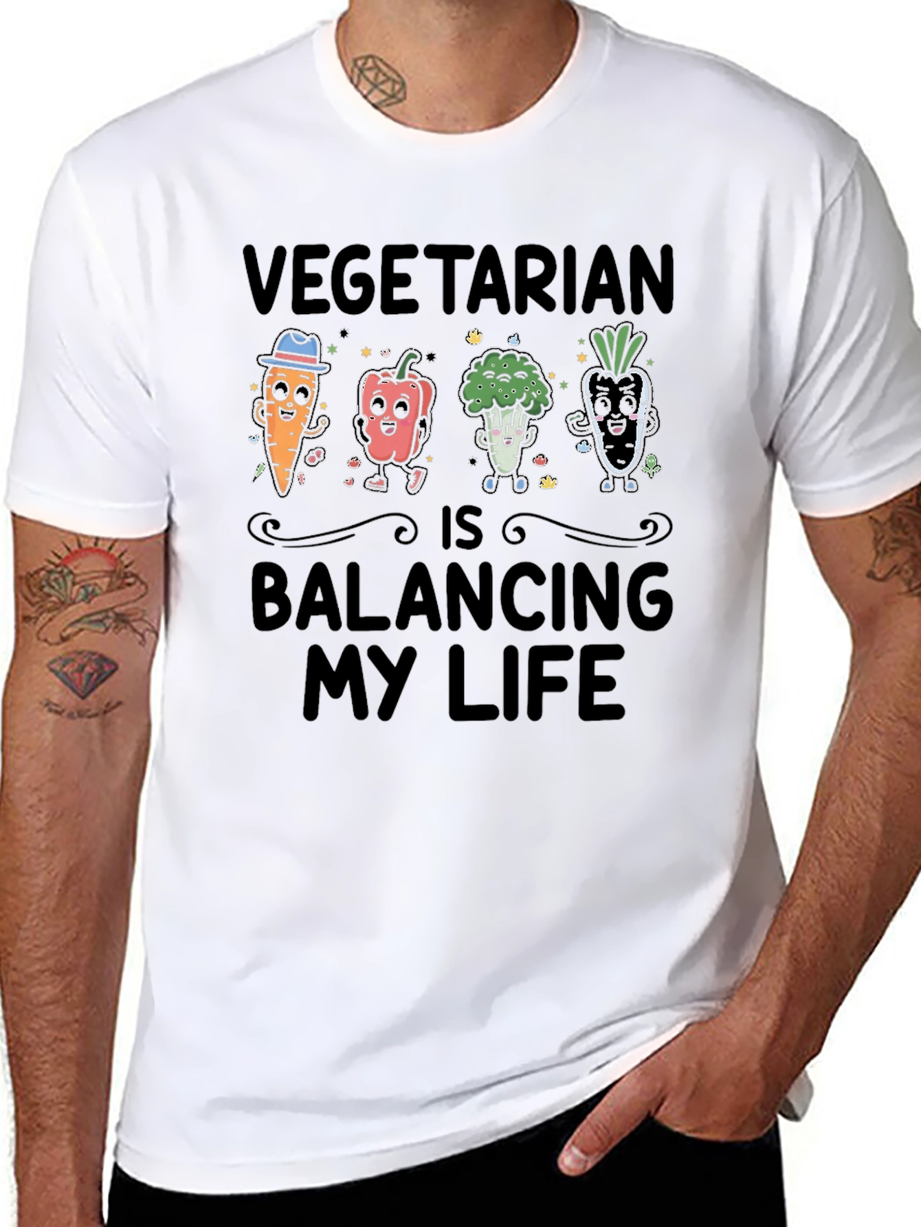 Vegetarian Balancing Life T-Shirt