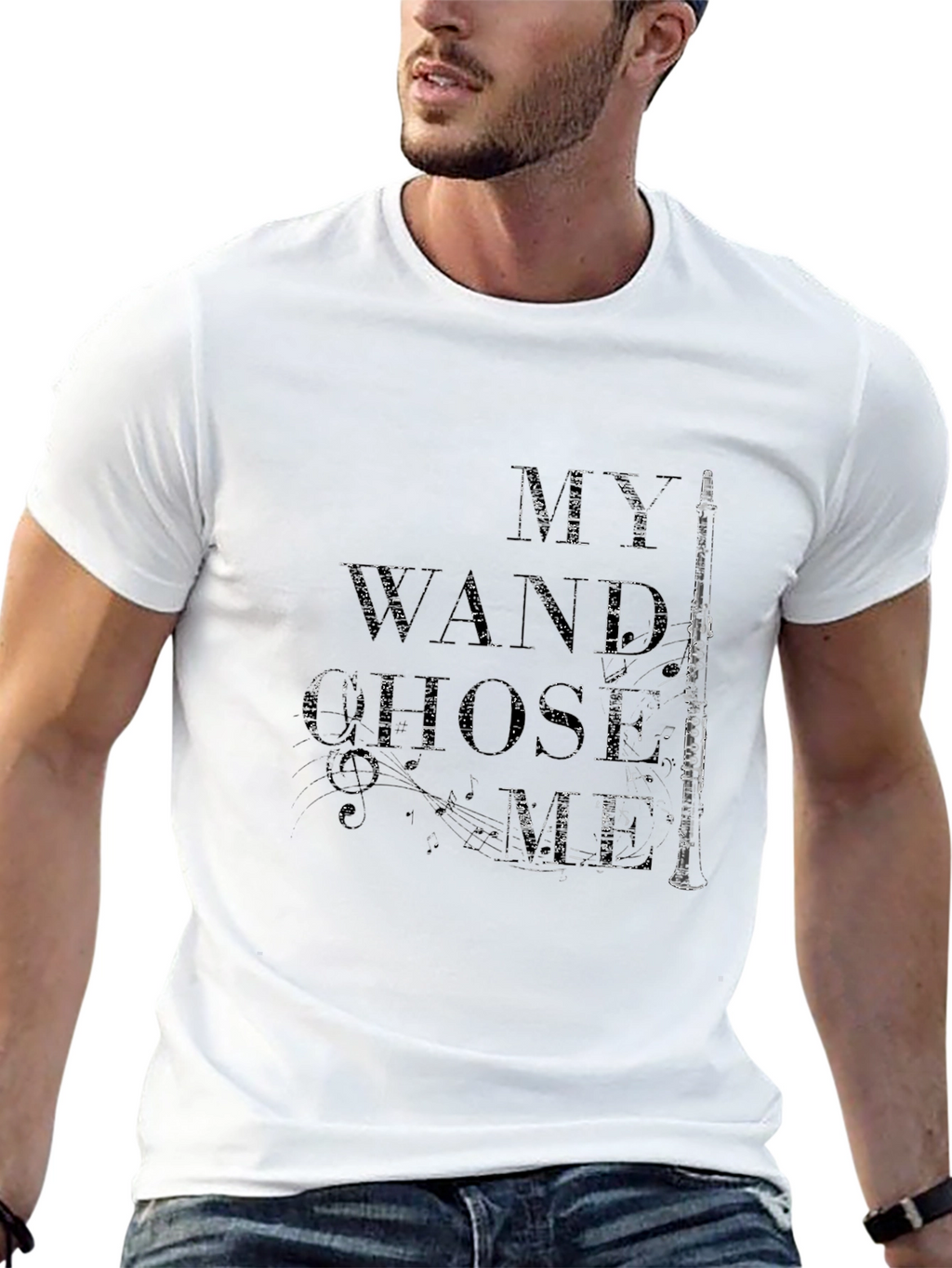 My Wand Chose Me Music T-Shirt