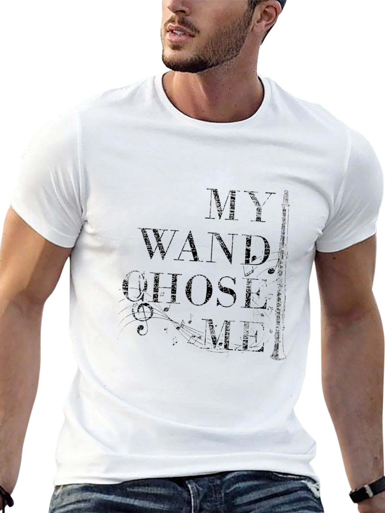 My Wand Chose Me Music T-Shirt