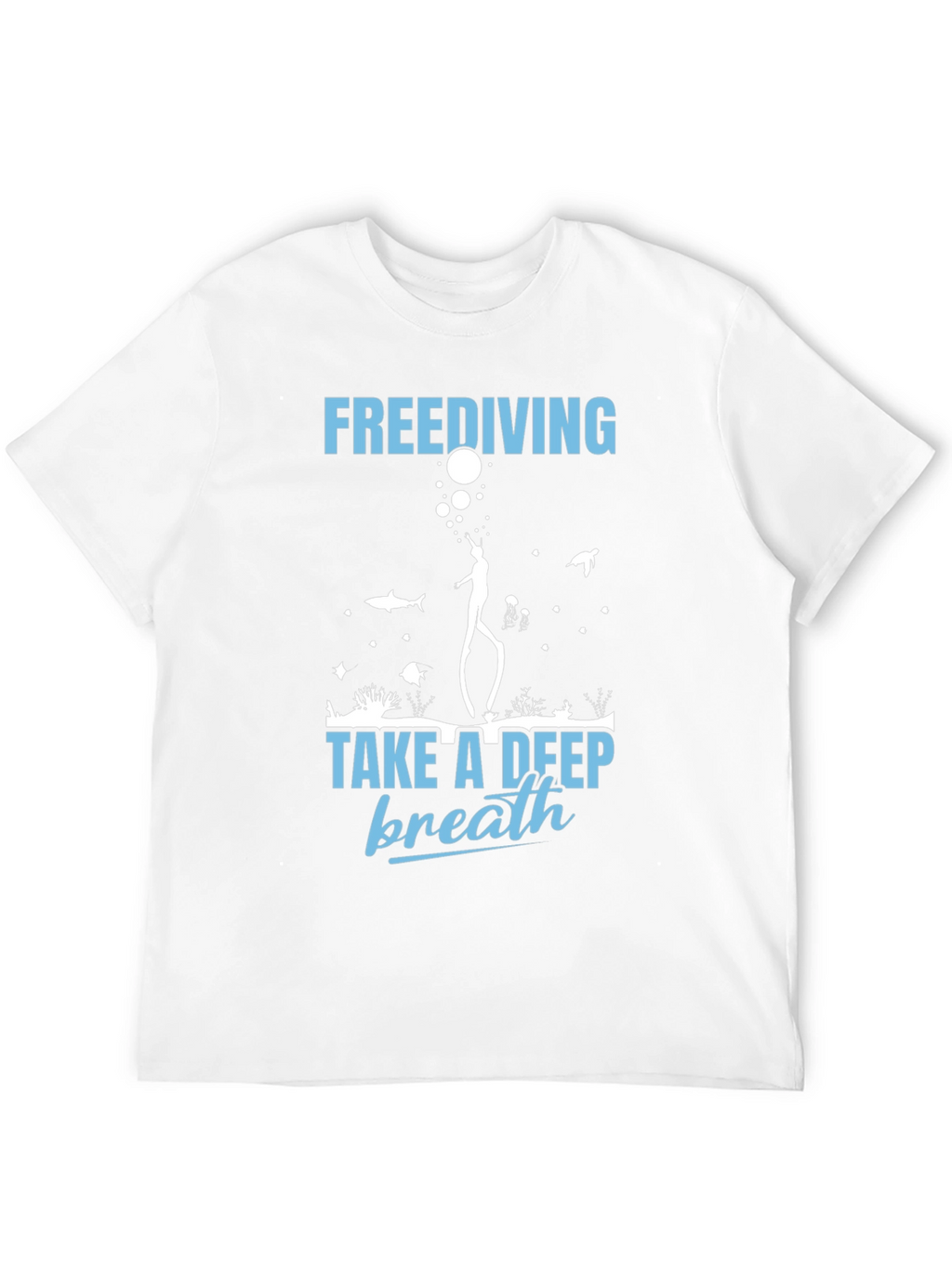 Freediving Take a Deep Breath Graphic T-Shirt