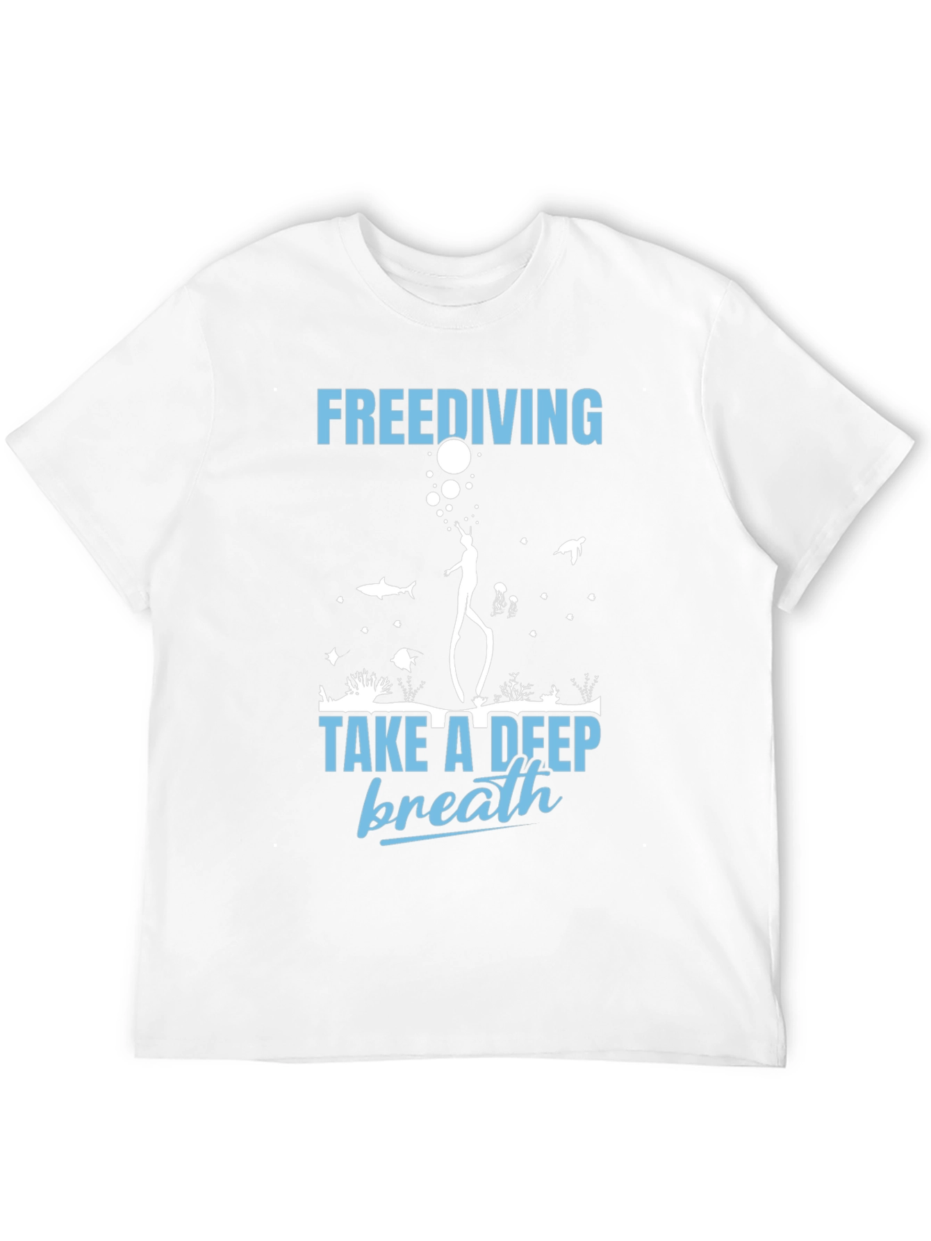 Freediving Take a Deep Breath Graphic T-Shirt