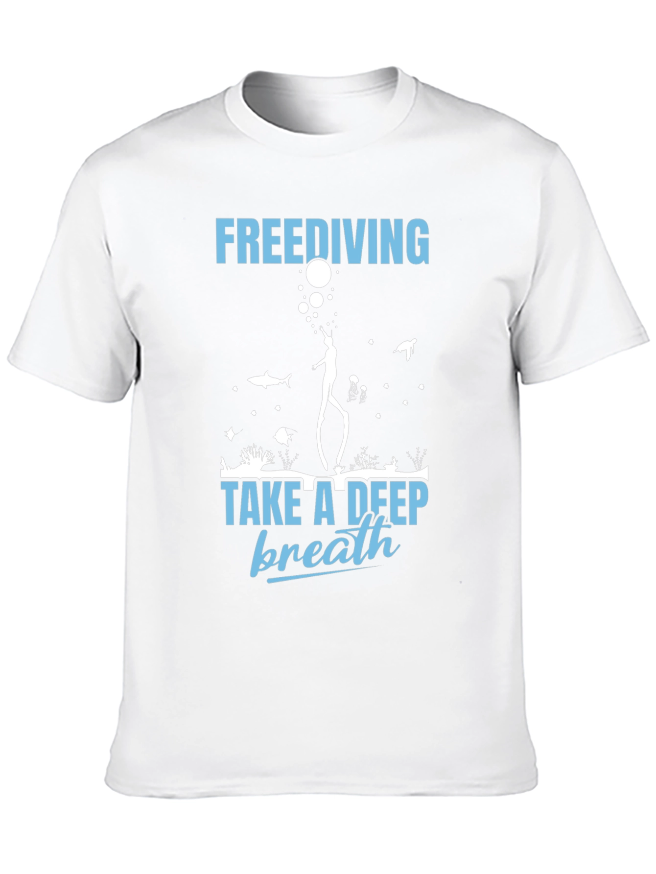 Freediving Take a Deep Breath Graphic T-Shirt