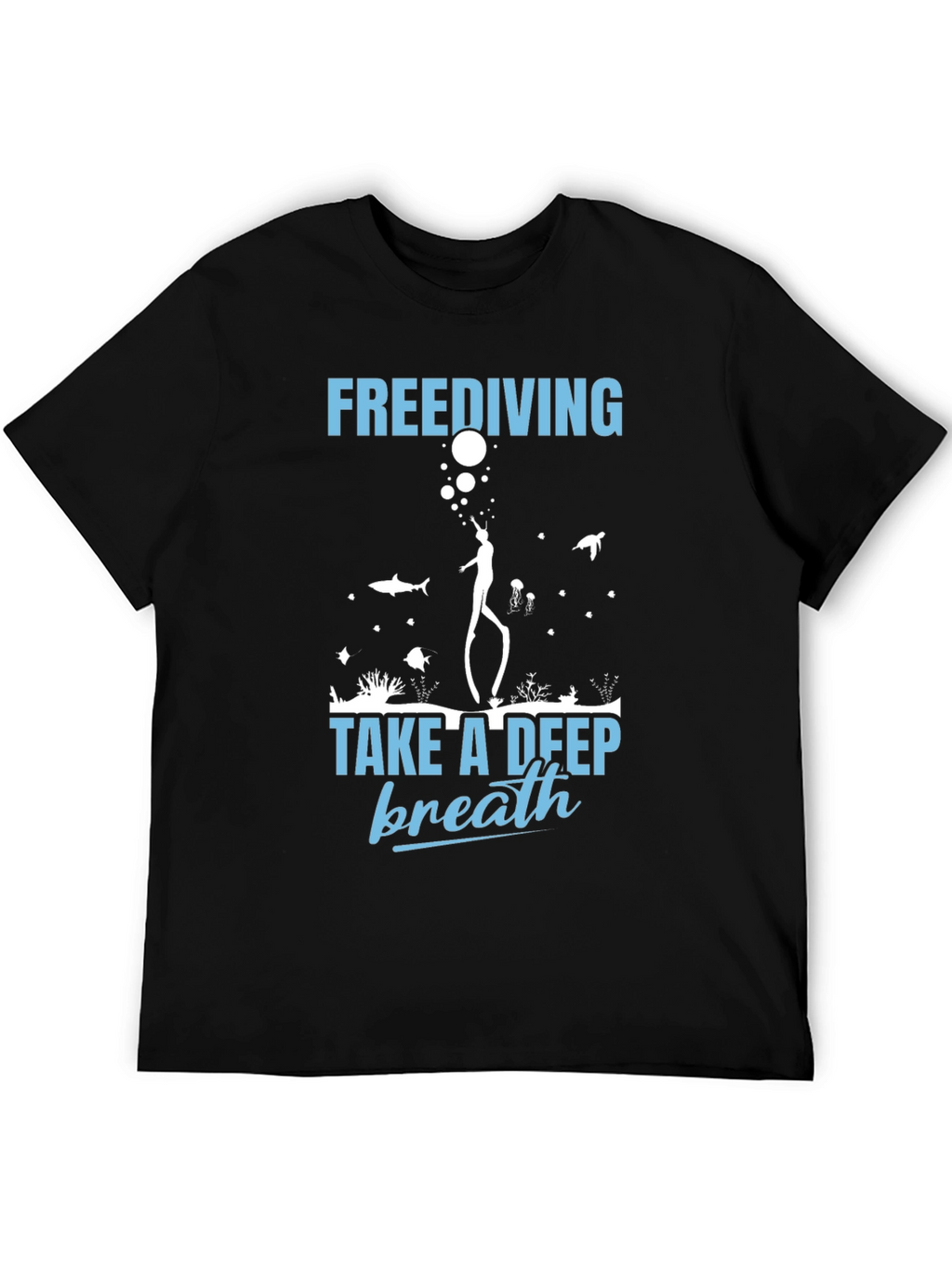 Freediving Take a Deep Breath Graphic T-Shirt