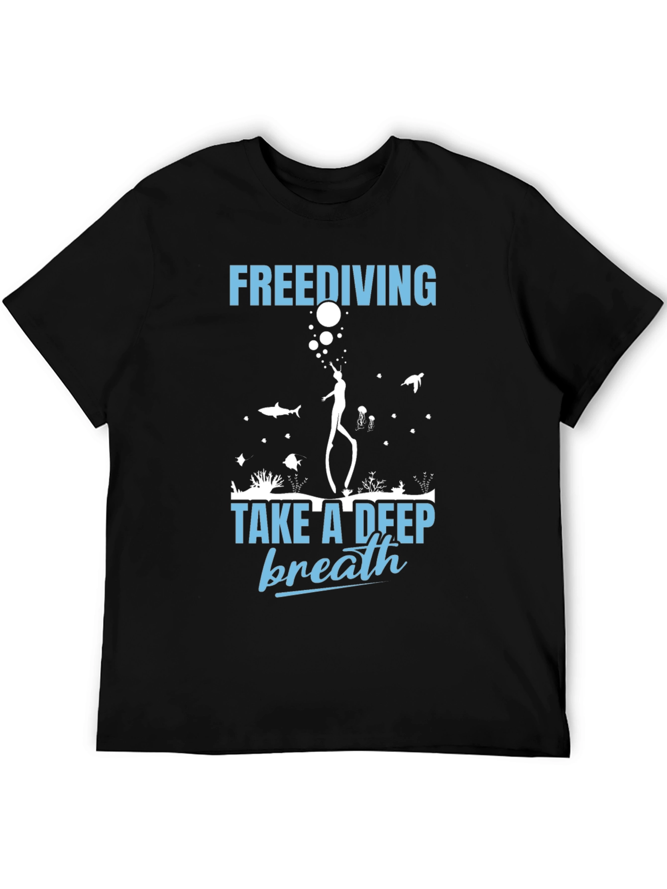 Freediving Take a Deep Breath Graphic T-Shirt