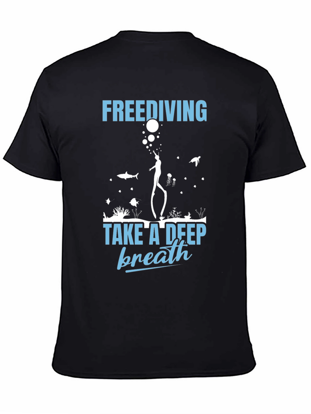 Freediving Take a Deep Breath Graphic T-Shirt