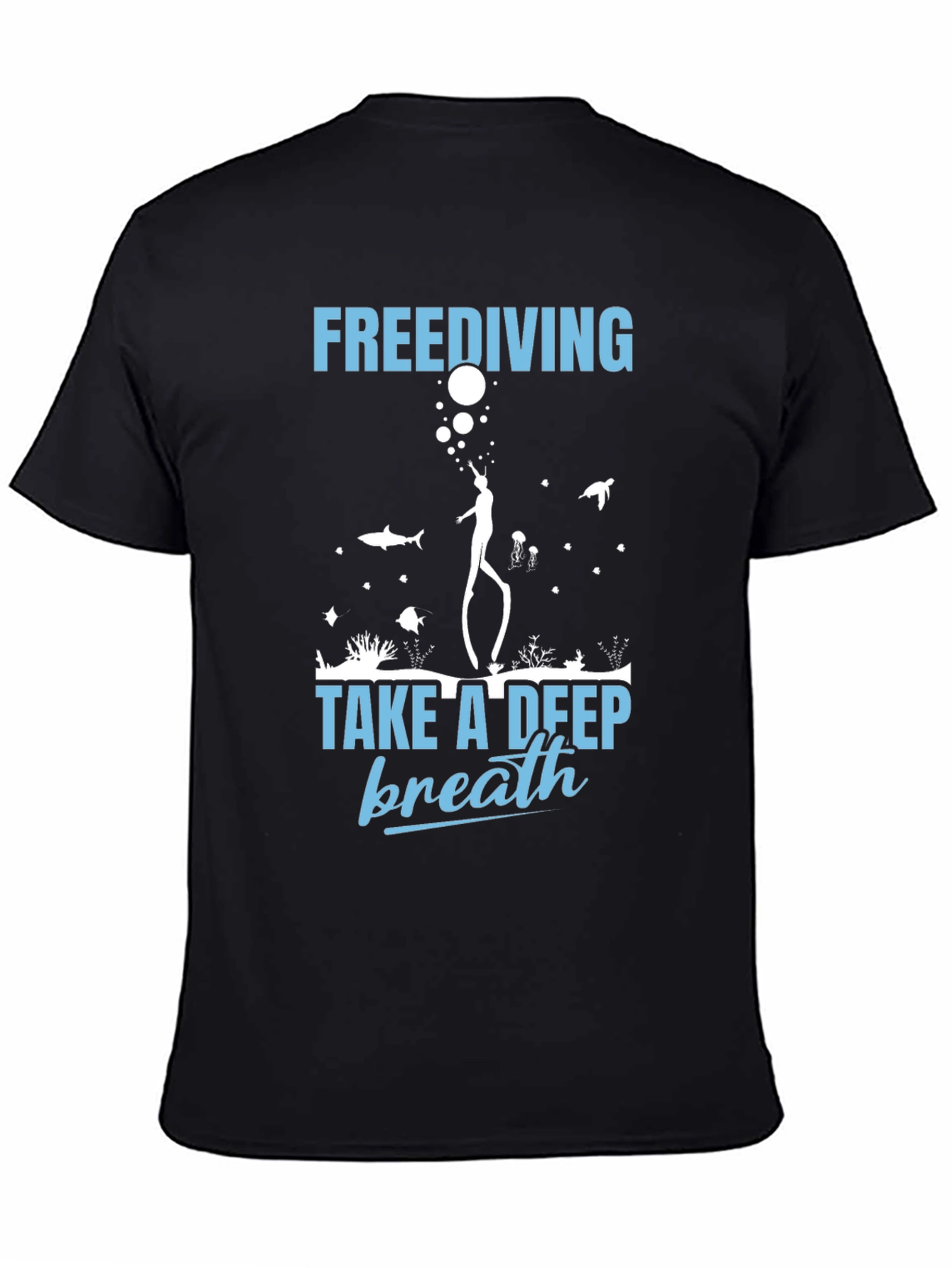 Freediving Take a Deep Breath Graphic T-Shirt