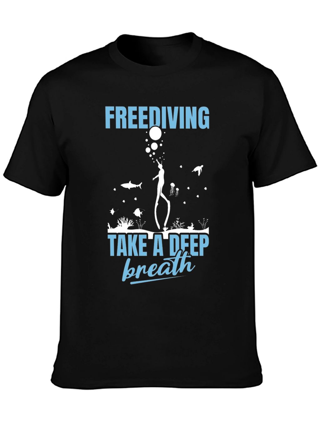 Freediving Take a Deep Breath Graphic T-Shirt