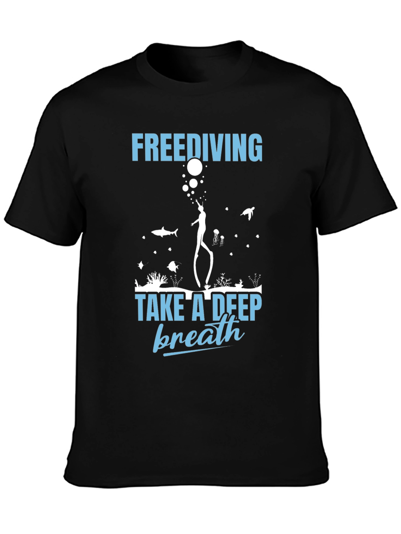 Freediving Take a Deep Breath Graphic T-Shirt