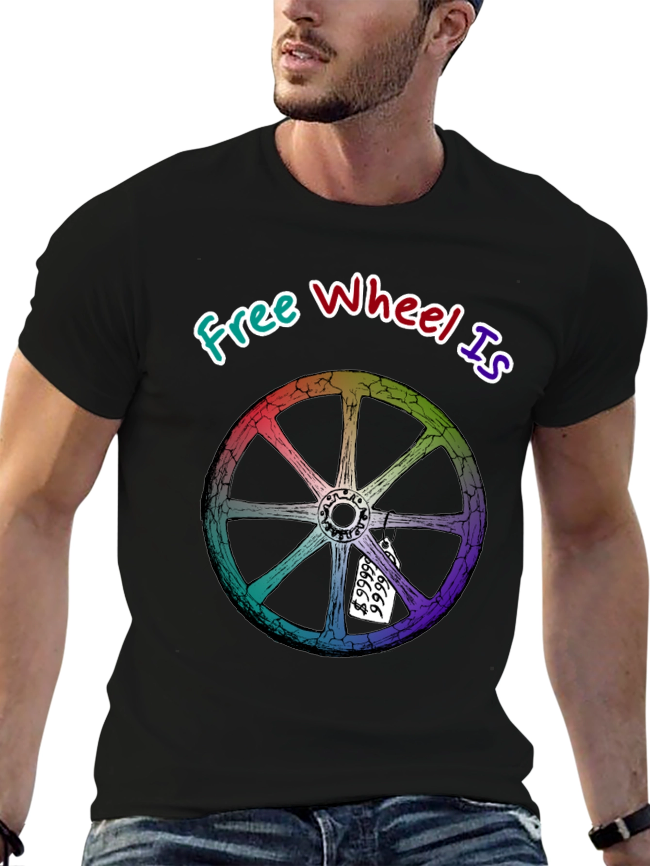Free Wheel Is Priceless Graphic T-Shirt
