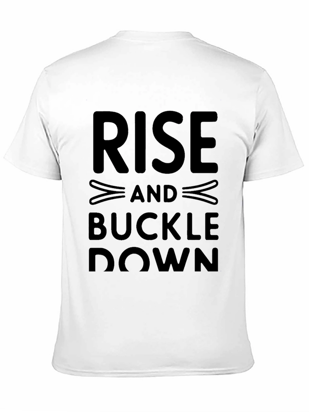 Rise and Buckle Down Graphic Tee - Black