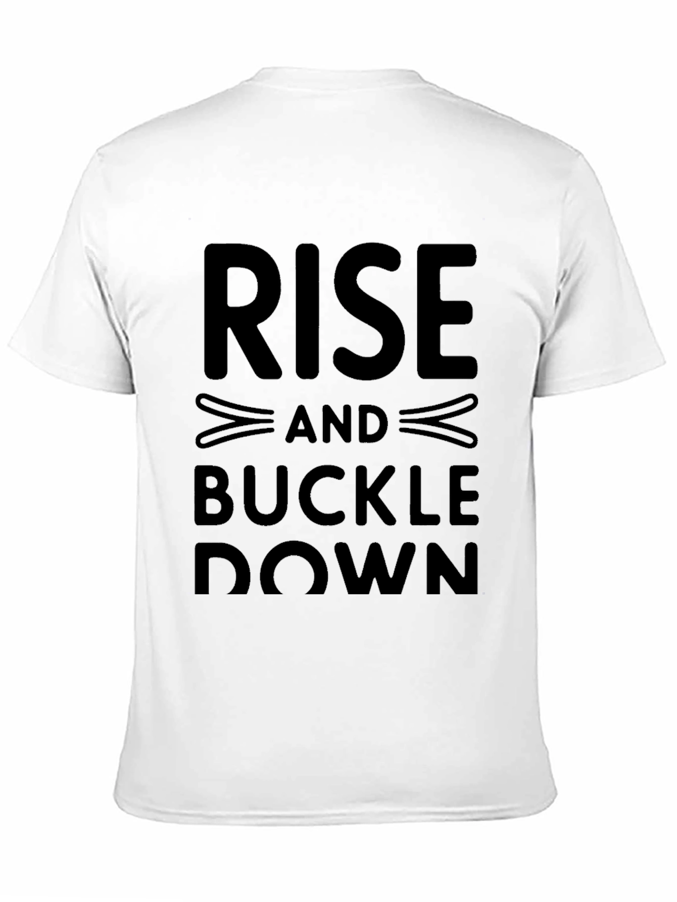 Rise and Buckle Down Graphic Tee - Black