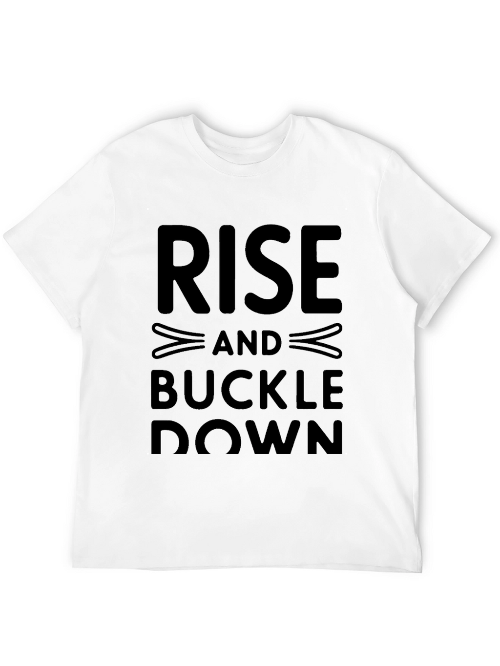Rise and Buckle Down Graphic Tee - Black