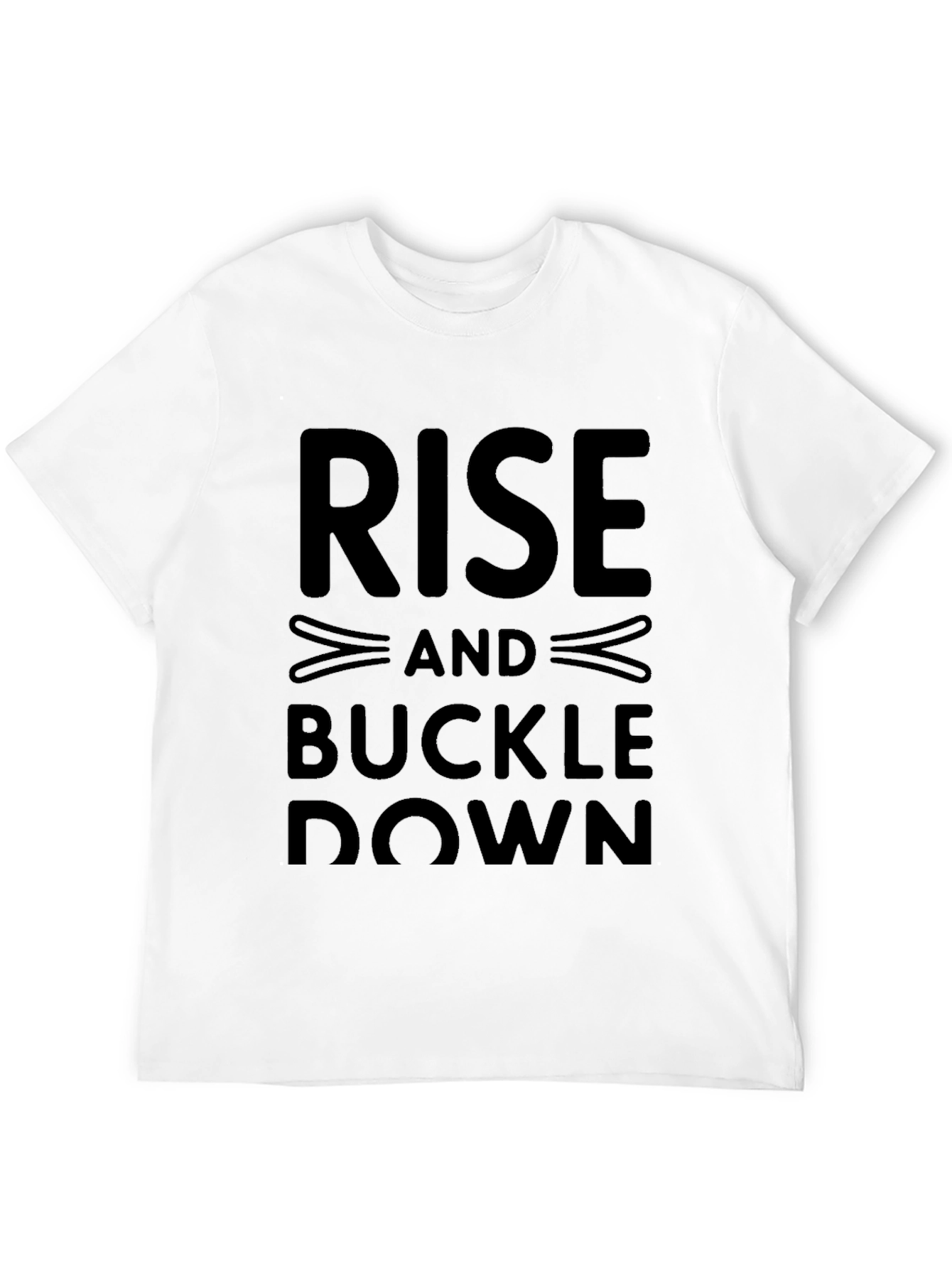 Rise and Buckle Down Graphic Tee - Black