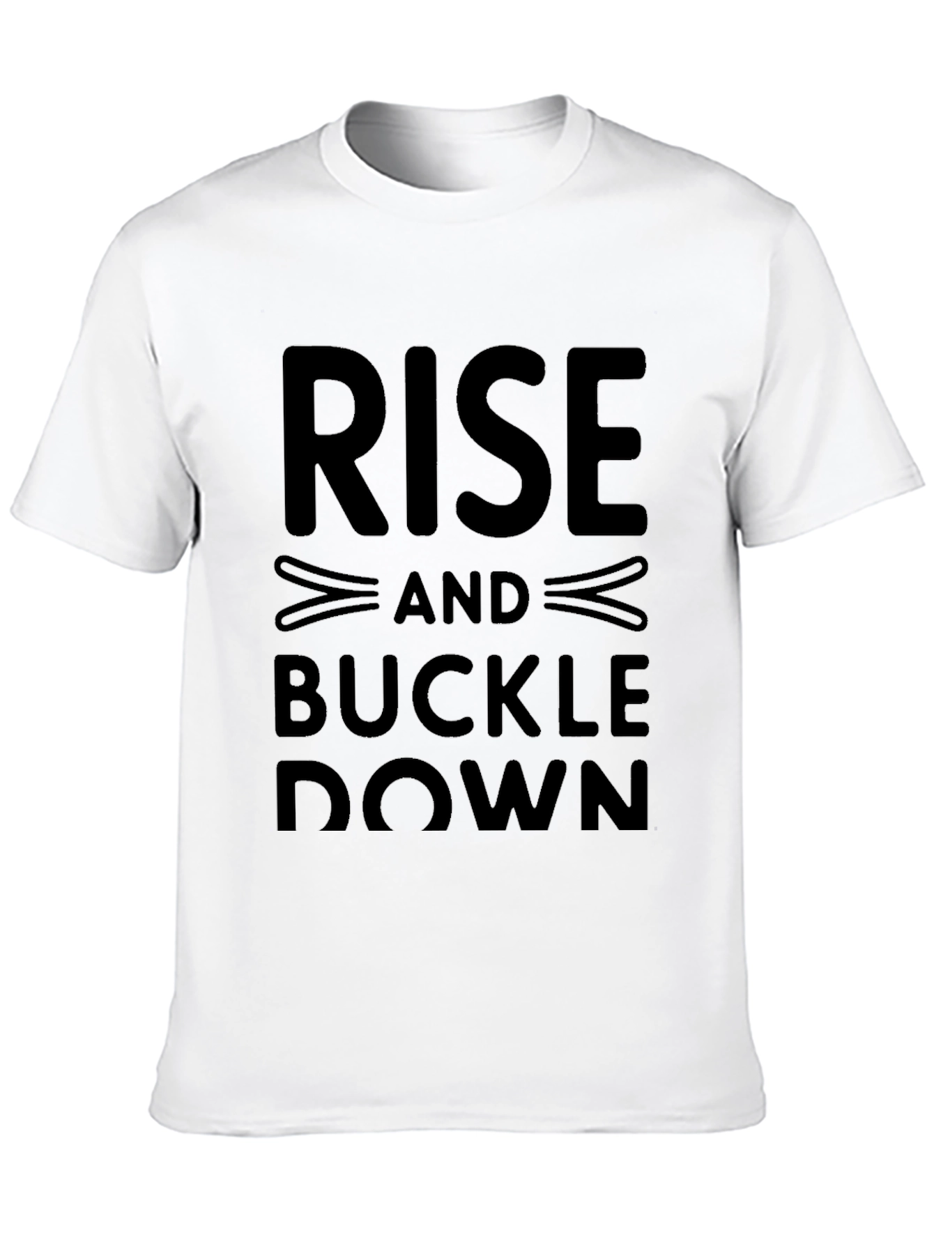 Rise and Buckle Down Graphic Tee - Black
