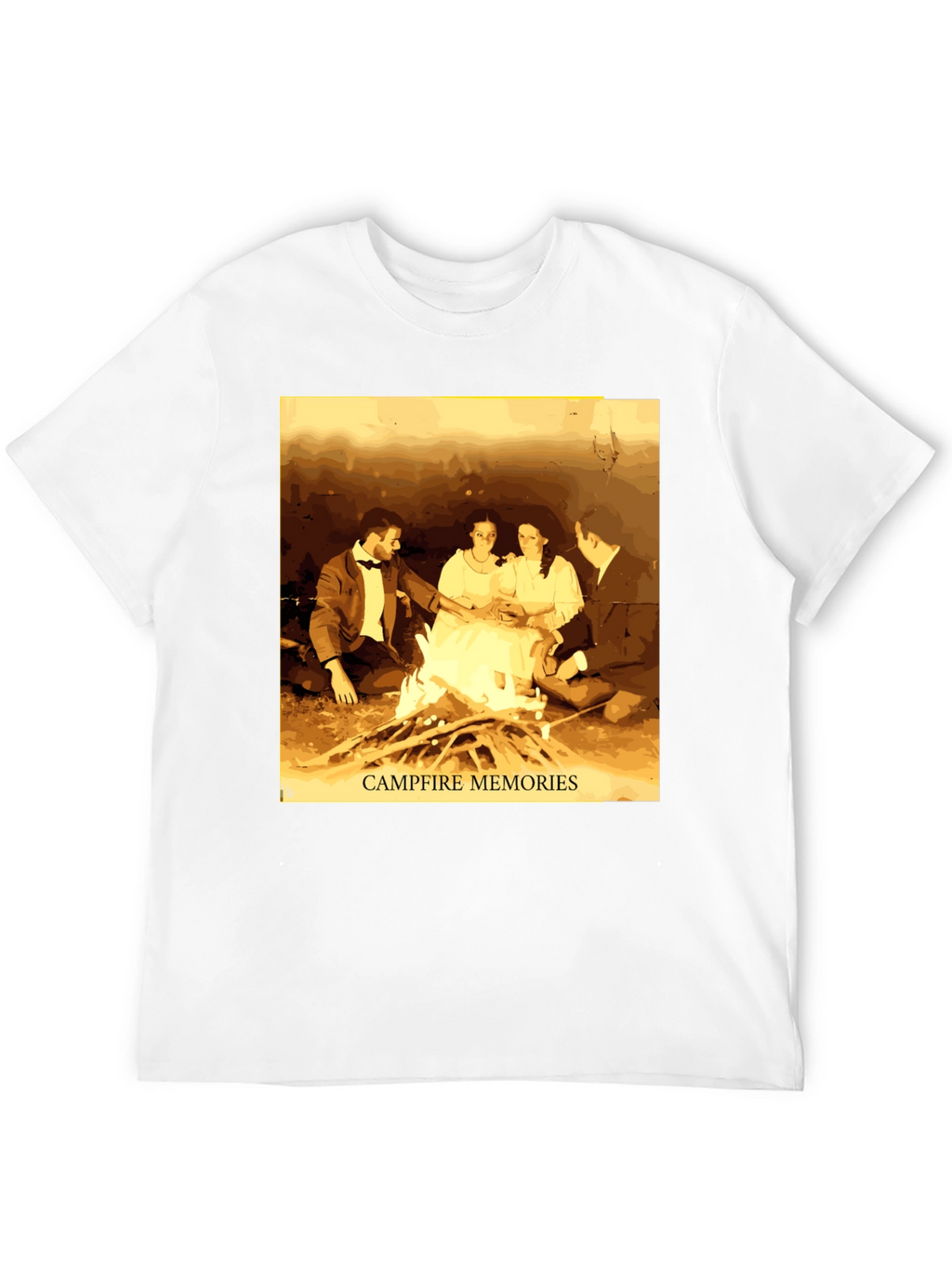 Campfire Memories Graphic Tee - Cozy Retro Style