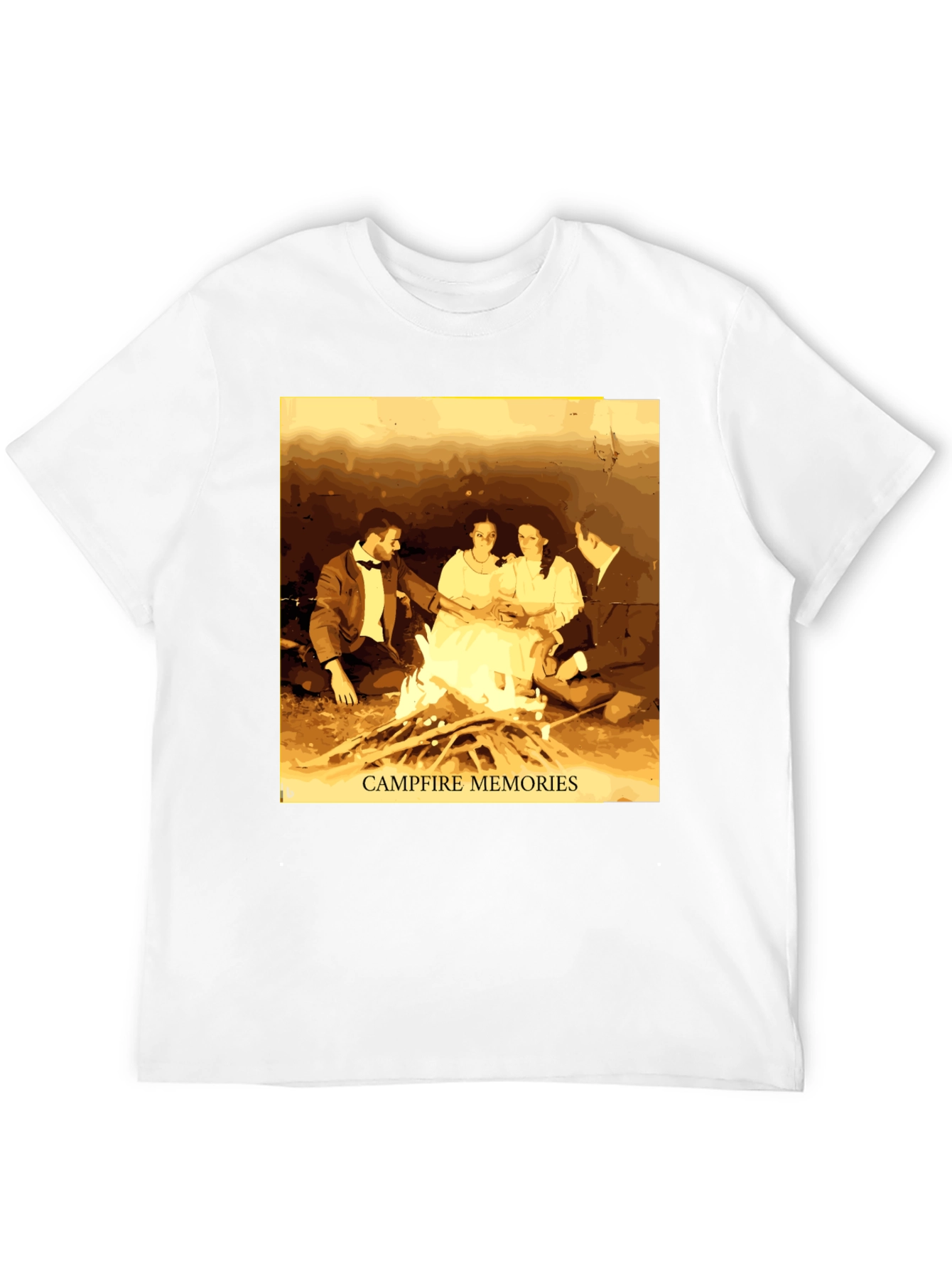 Campfire Memories Graphic Tee - Cozy Retro Style