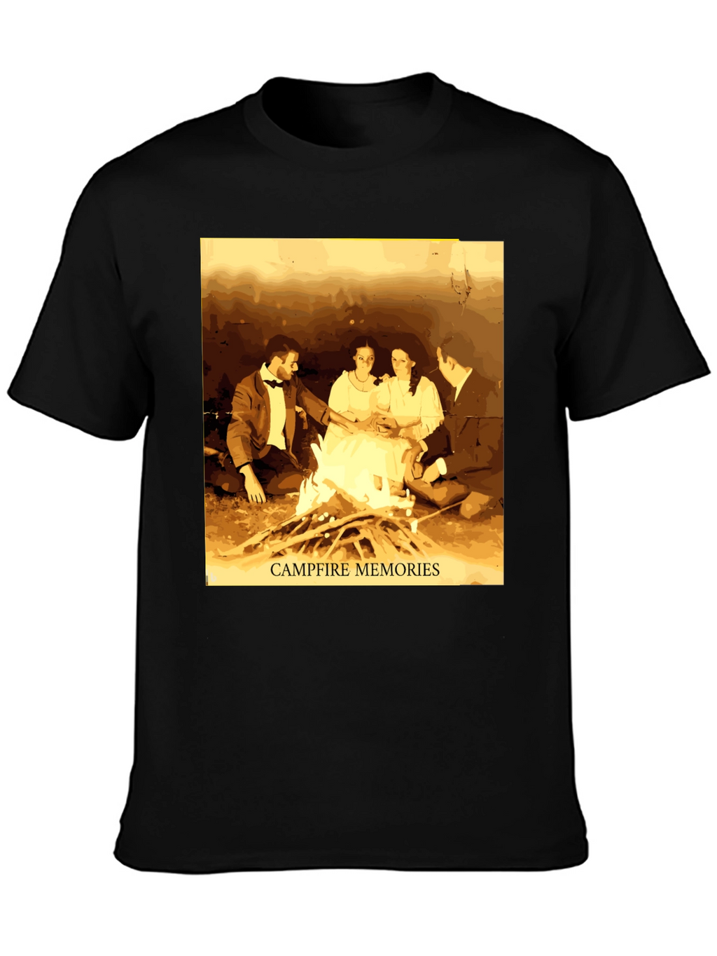 Campfire Memories Graphic Tee - Cozy Retro Style