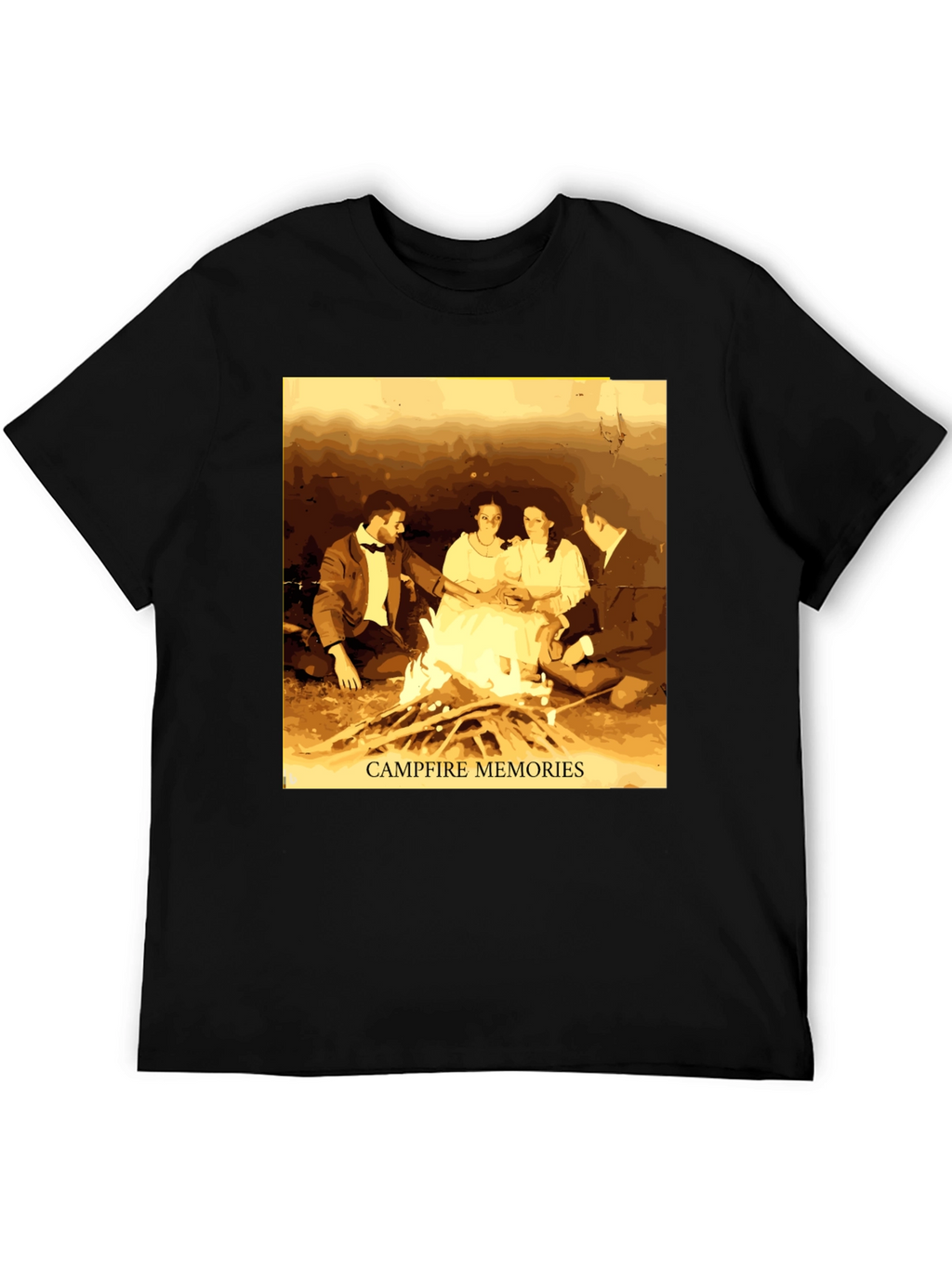 Campfire Memories Graphic Tee - Cozy Retro Style