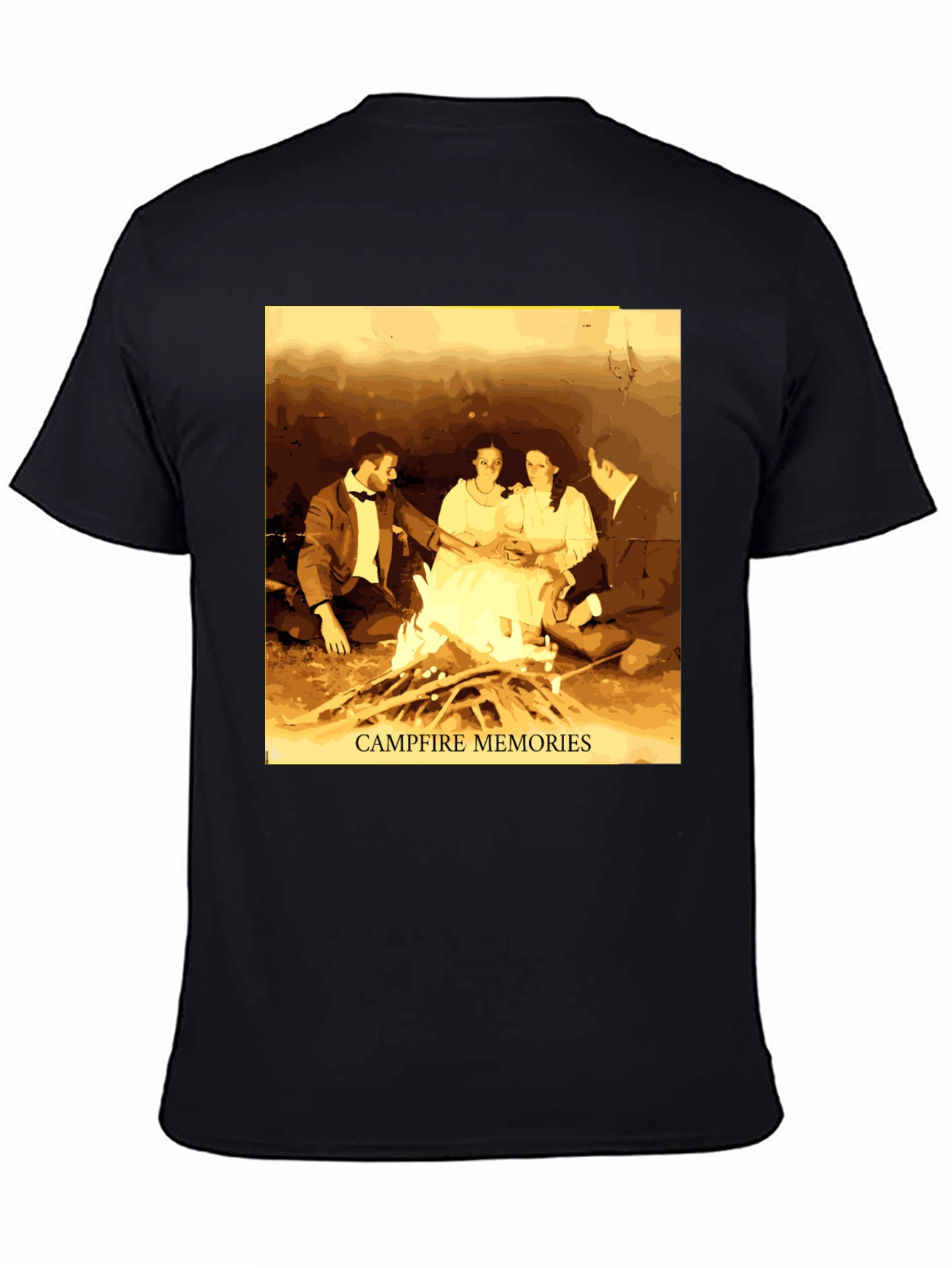 Campfire Memories Graphic Tee - Cozy Retro Style
