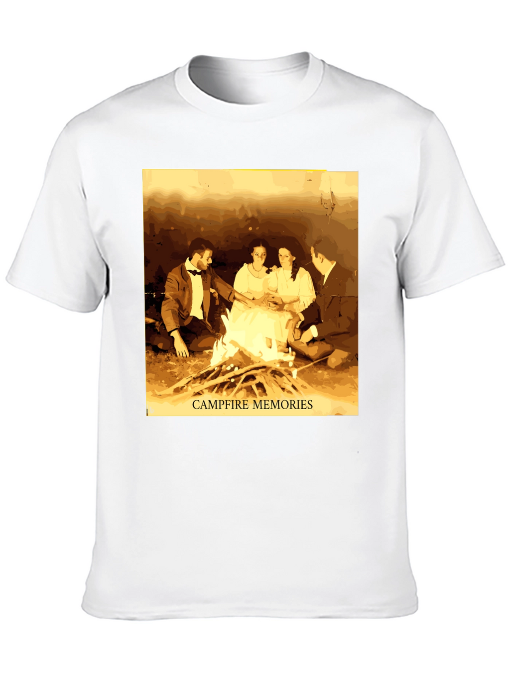 Campfire Memories Graphic Tee - Cozy Retro Style