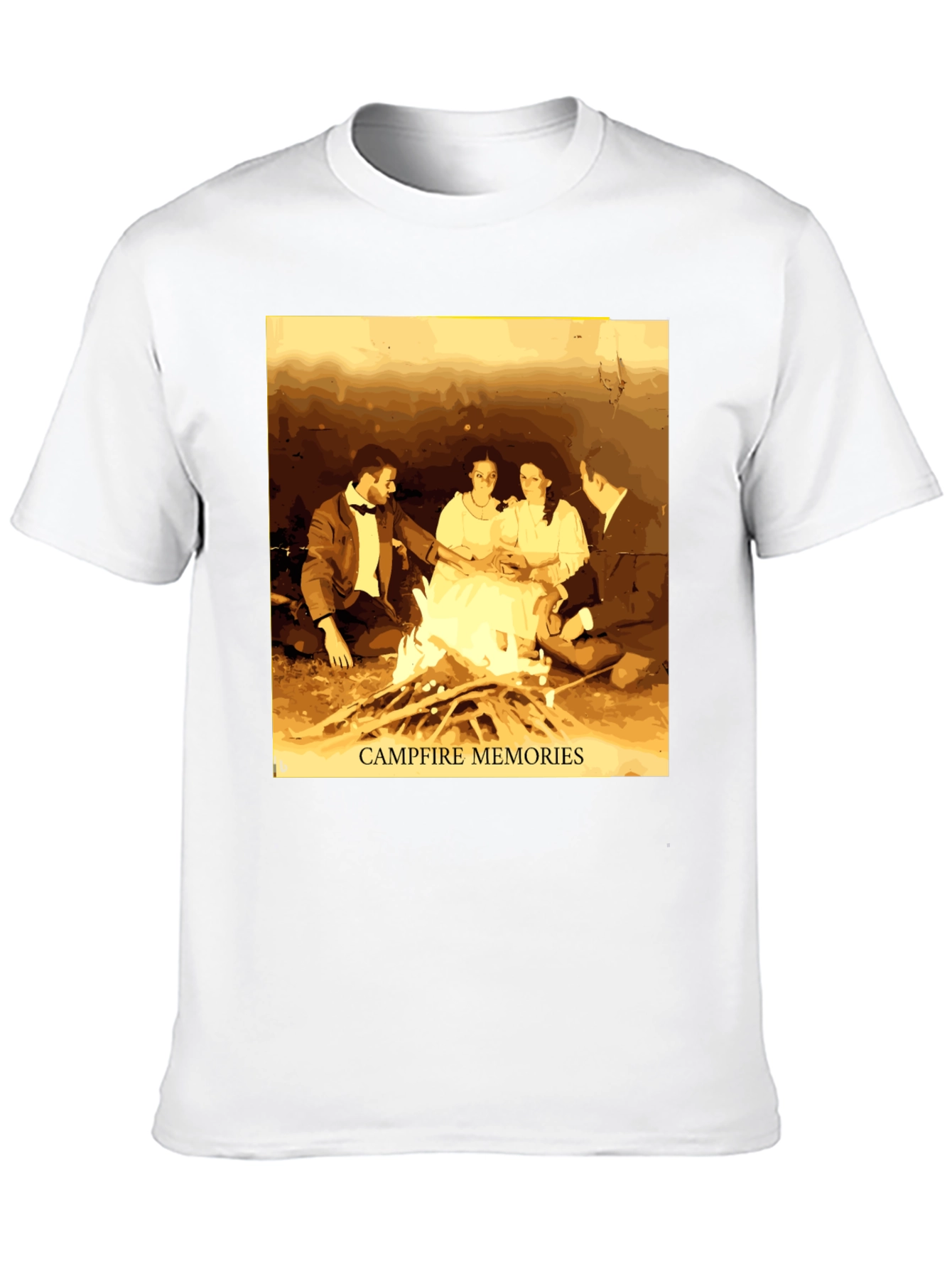 Campfire Memories Graphic Tee - Cozy Retro Style