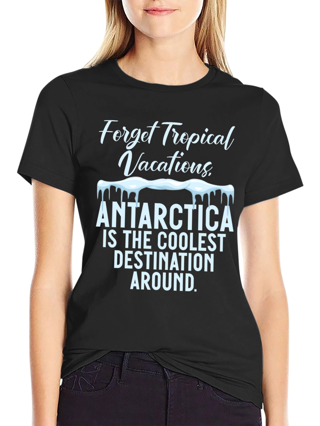 Antarctica Coolest Destination Graphic T-Shirt
