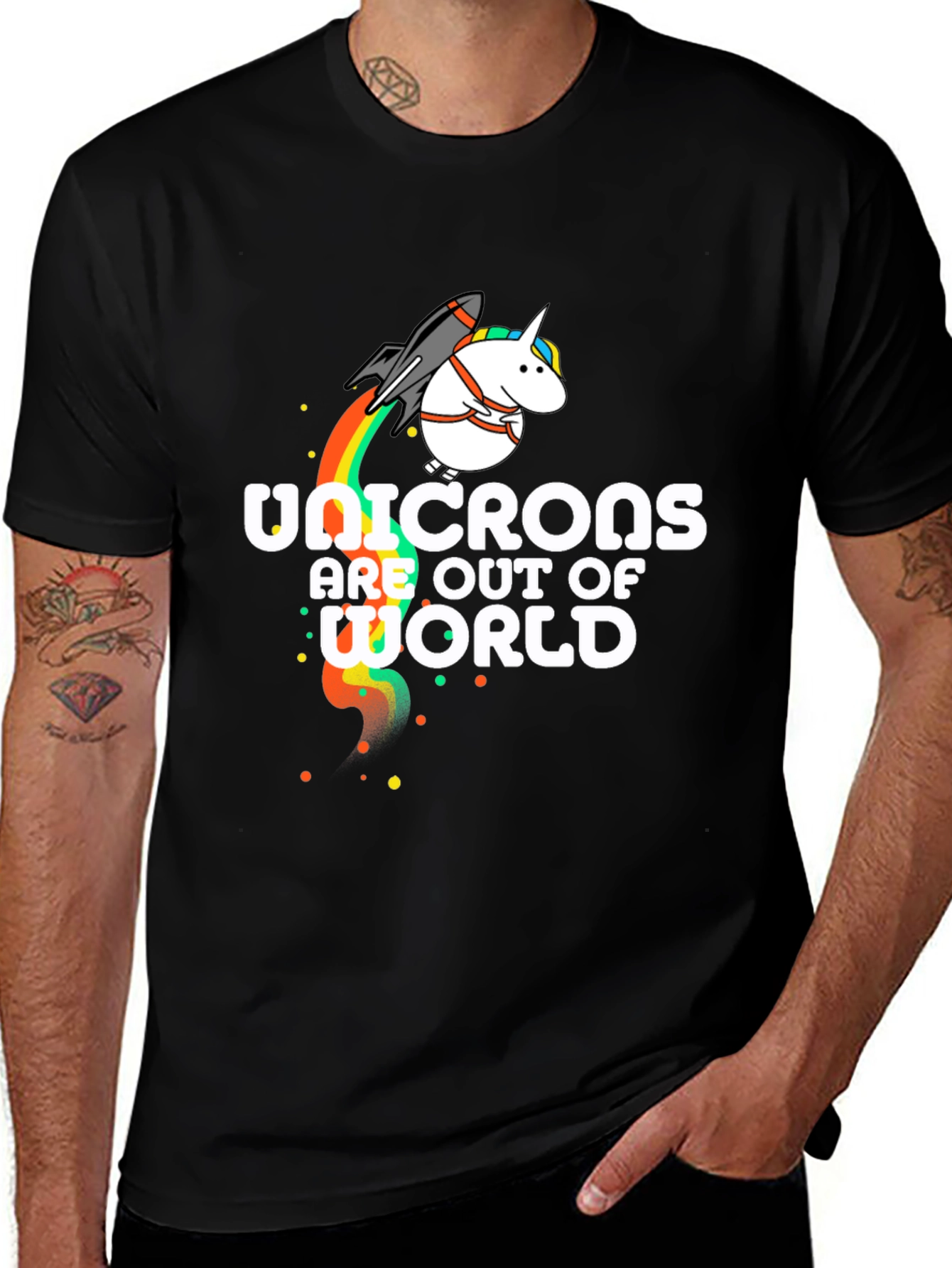 Unicorn Rocket T-Shirt - Out of This World Style!