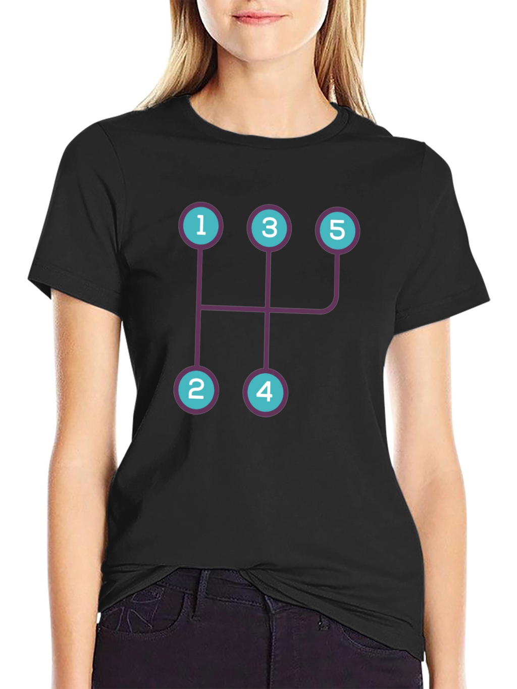Manual Transmission Shift Pattern Graphic Tee