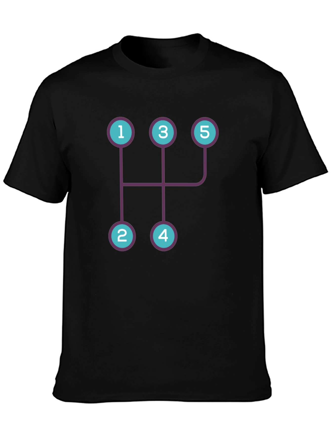 Manual Transmission Shift Pattern Graphic Tee