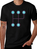 Manual Transmission Shift Pattern Graphic Tee
