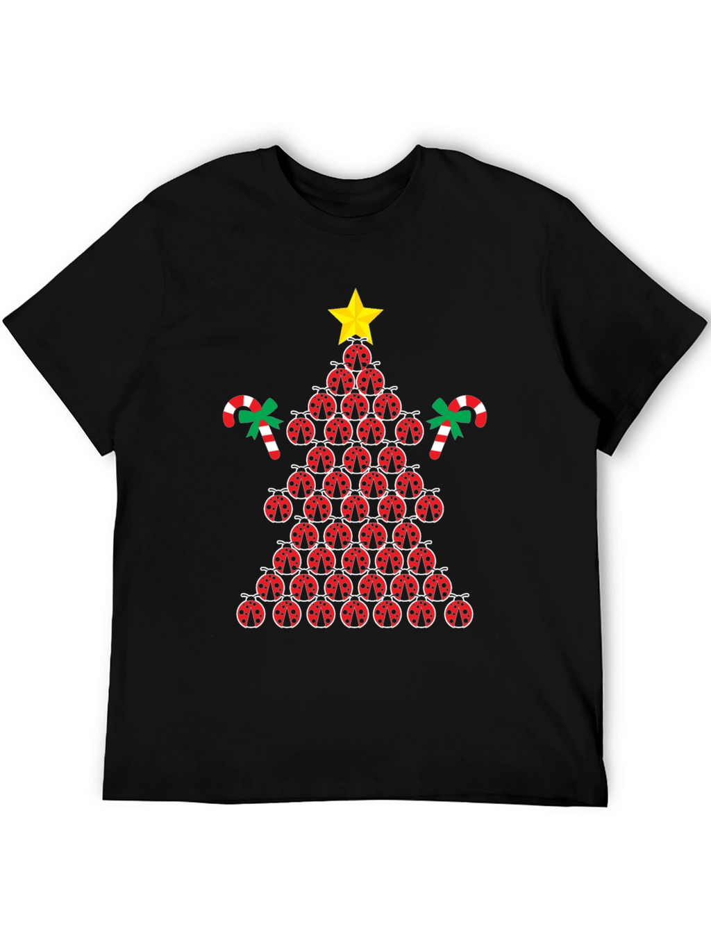 Ladybug Christmas Tree Graphic Tee