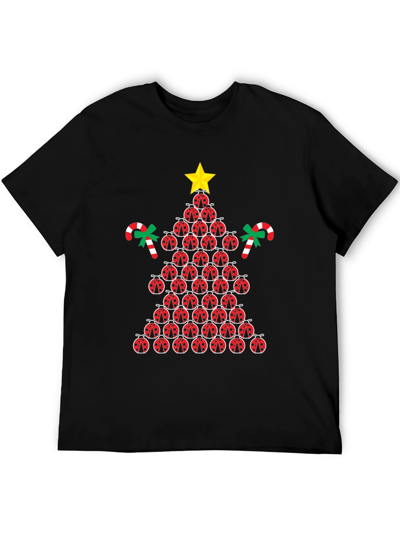 Ladybug Christmas Tree Graphic Tee