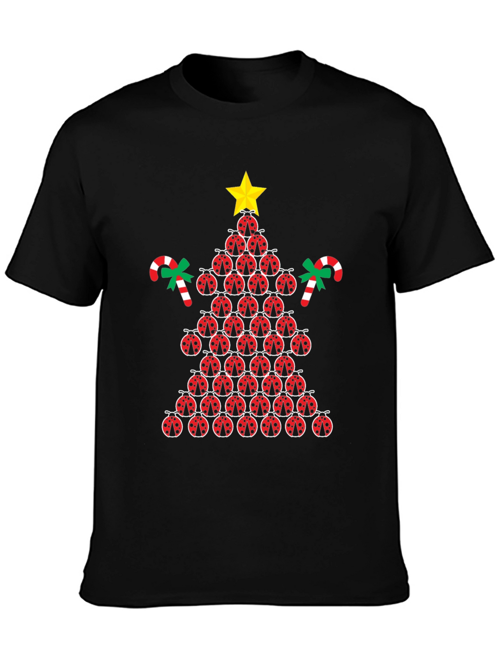 Ladybug Christmas Tree Graphic Tee