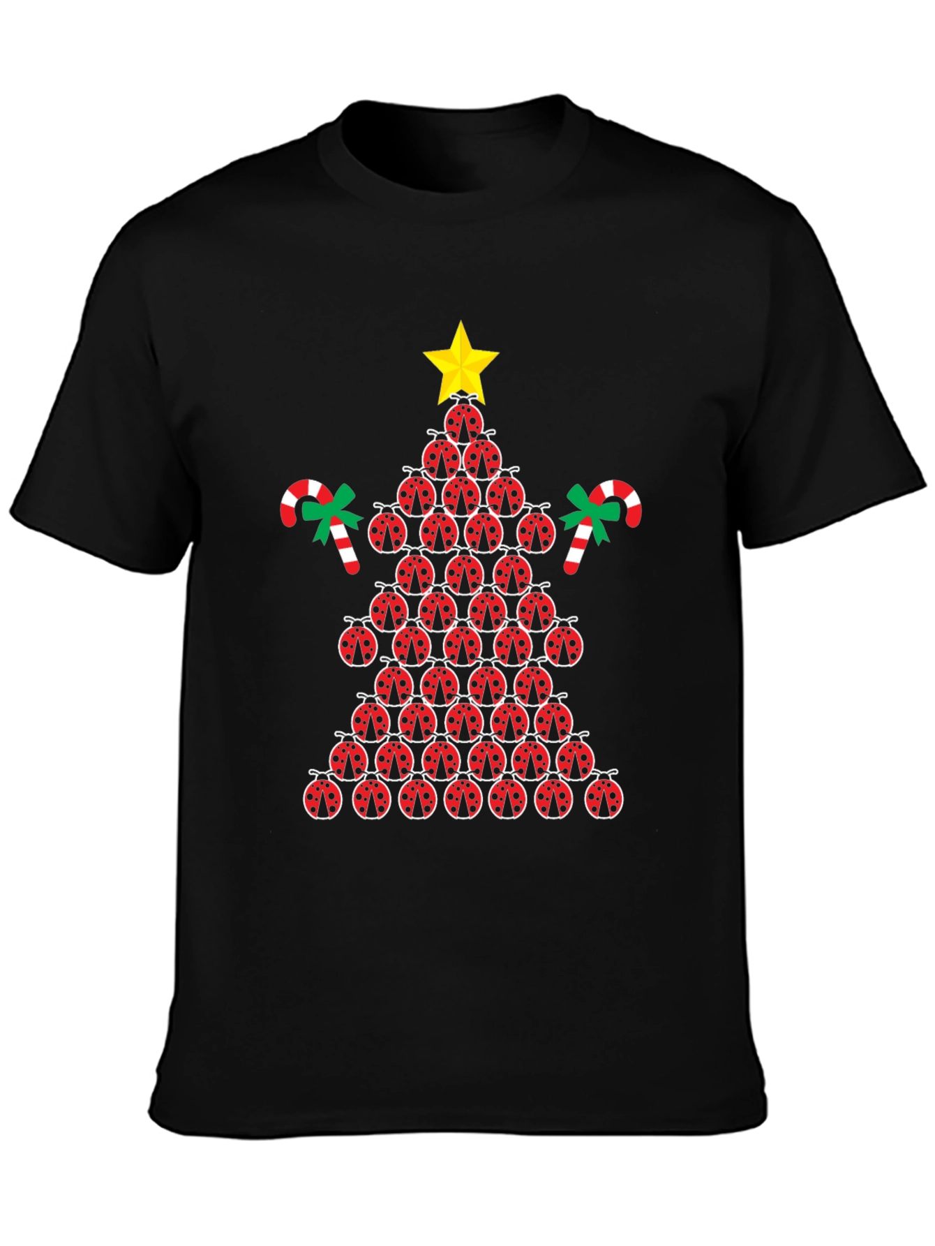 Ladybug Christmas Tree Graphic Tee