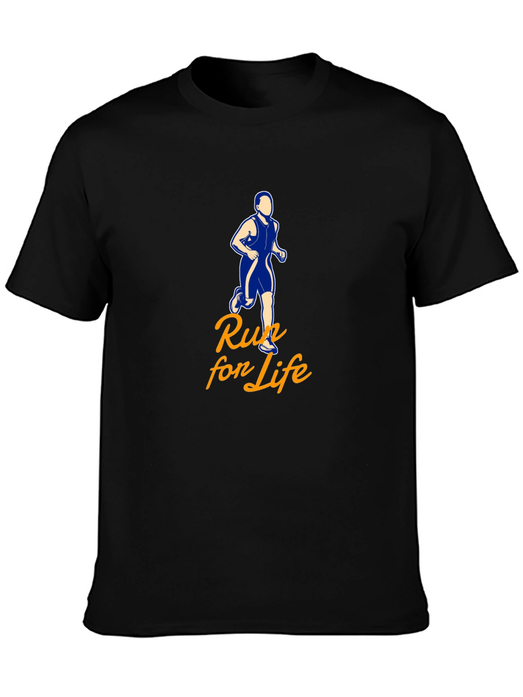 Run for Life Graphic Tee - Black