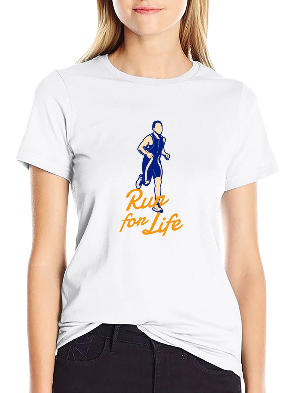 Run for Life Graphic Tee - Black