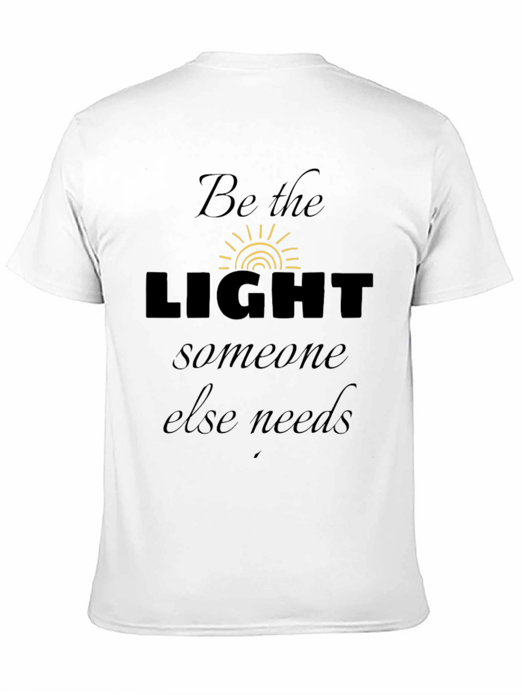 Be The Light Black Graphic Tee
