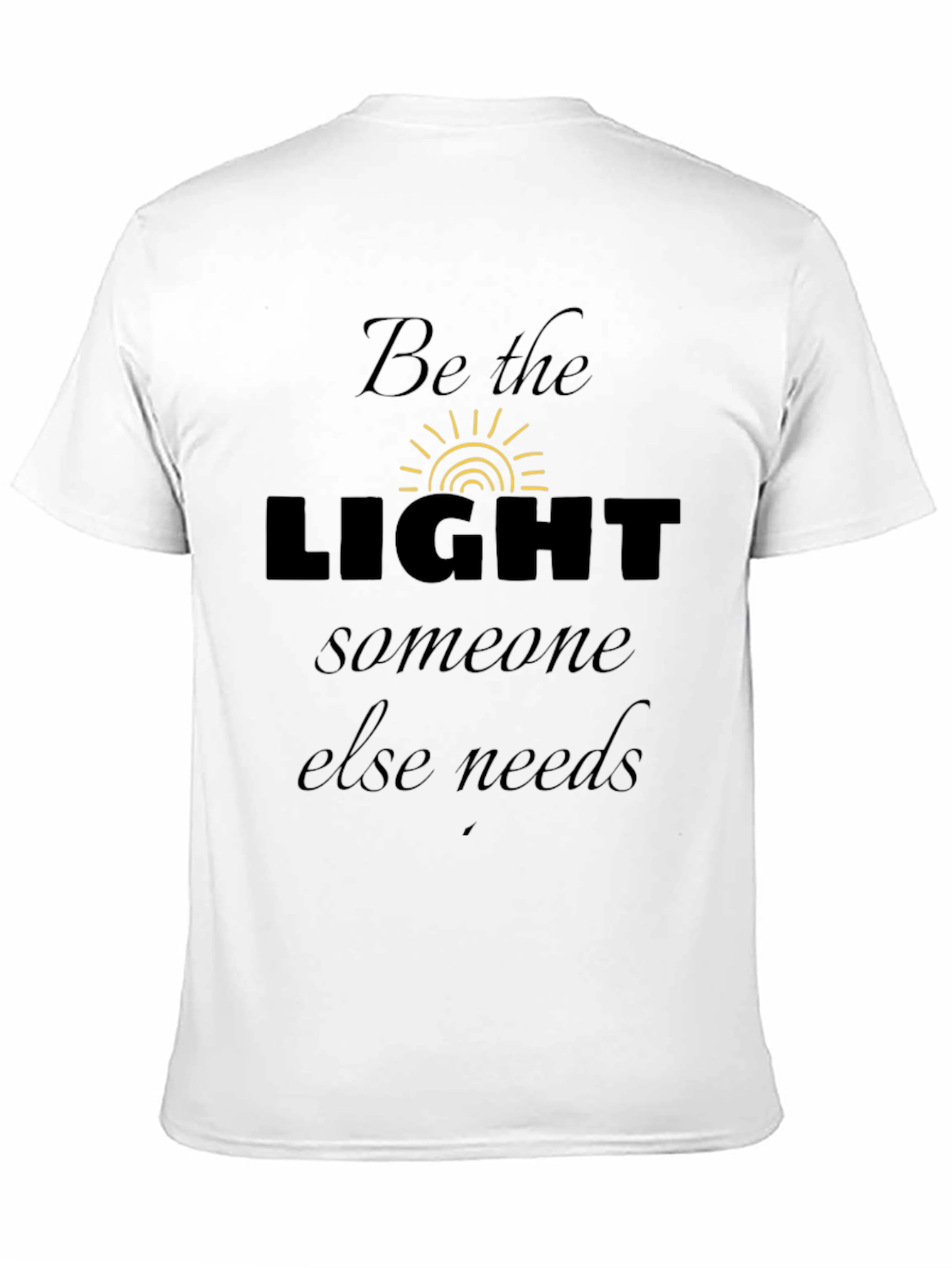 Be The Light Black Graphic Tee