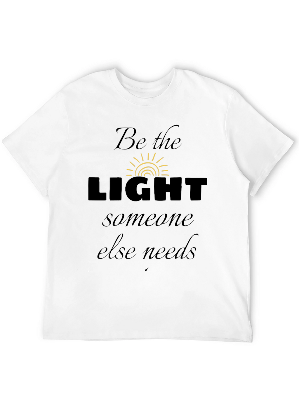 Be The Light Black Graphic Tee