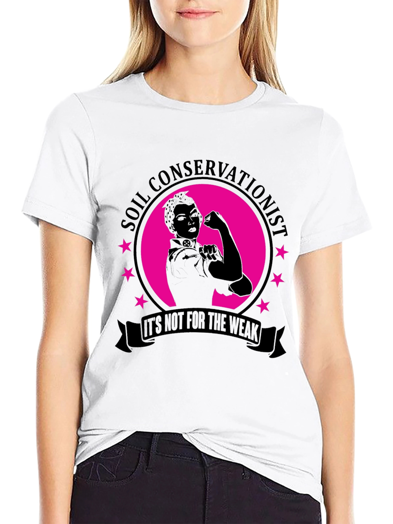 Soil Conservationist Strong Woman T-Shirt